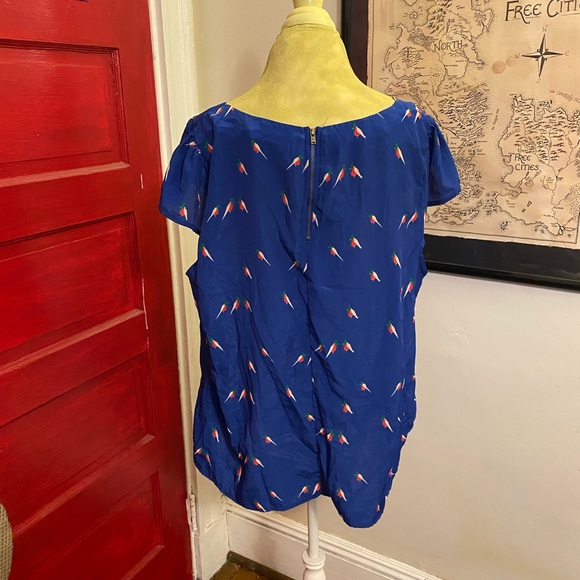 Sunny Girl Toucan Blouse w cute sleeves 3x - Picture 1 of 2